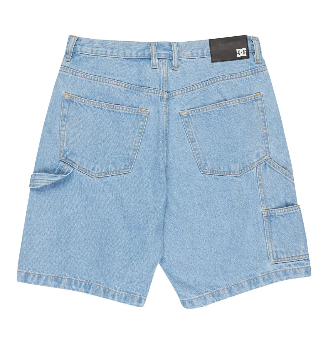 DC Men's Baggy Denim Carpenter Shorts Indigo Light EDYDS03037-BFBW - Image 8
