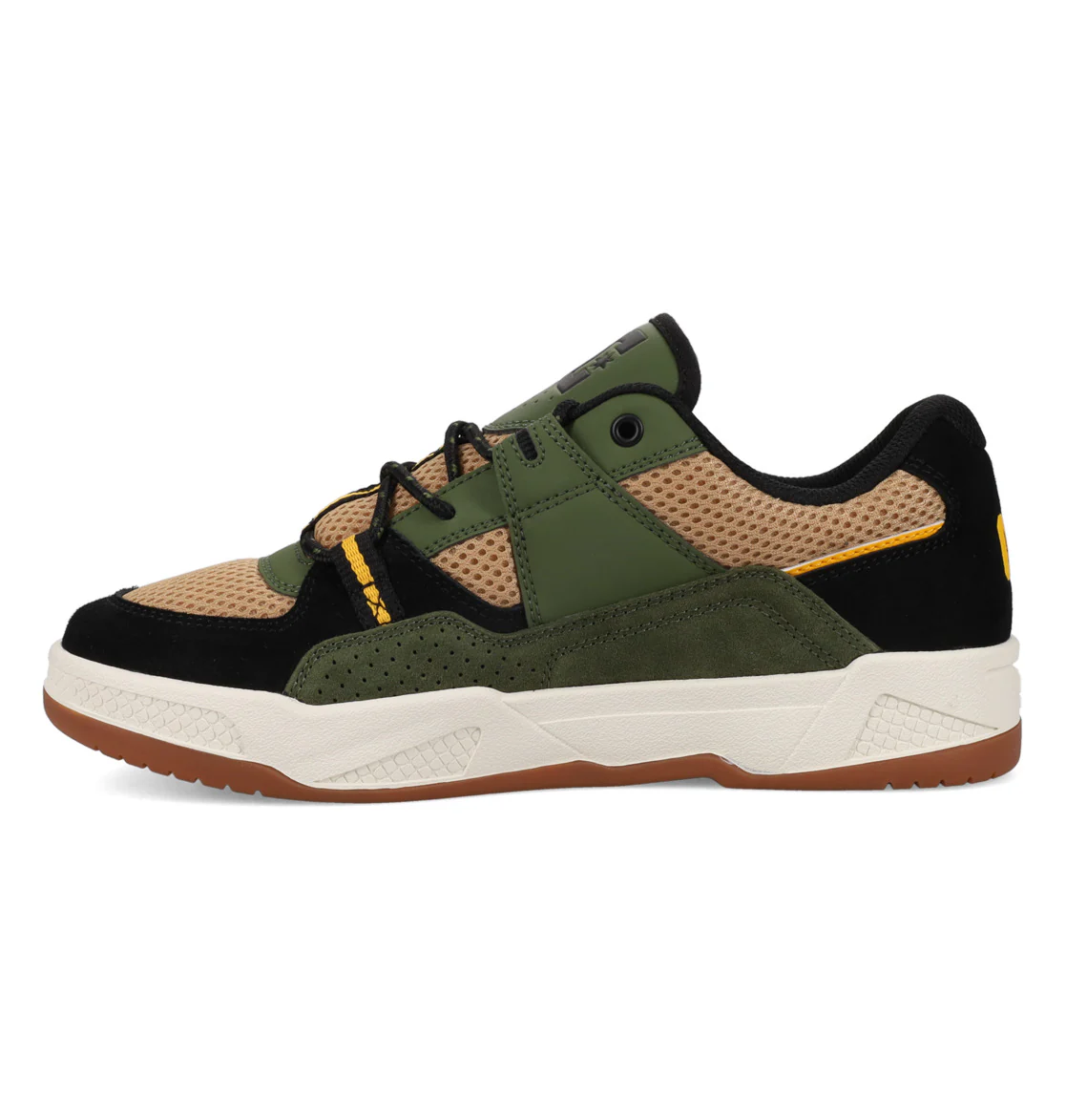 DC Mens' Construct Leather Shoes Tan/Olive/Black ADYS100822-210 - Image 2