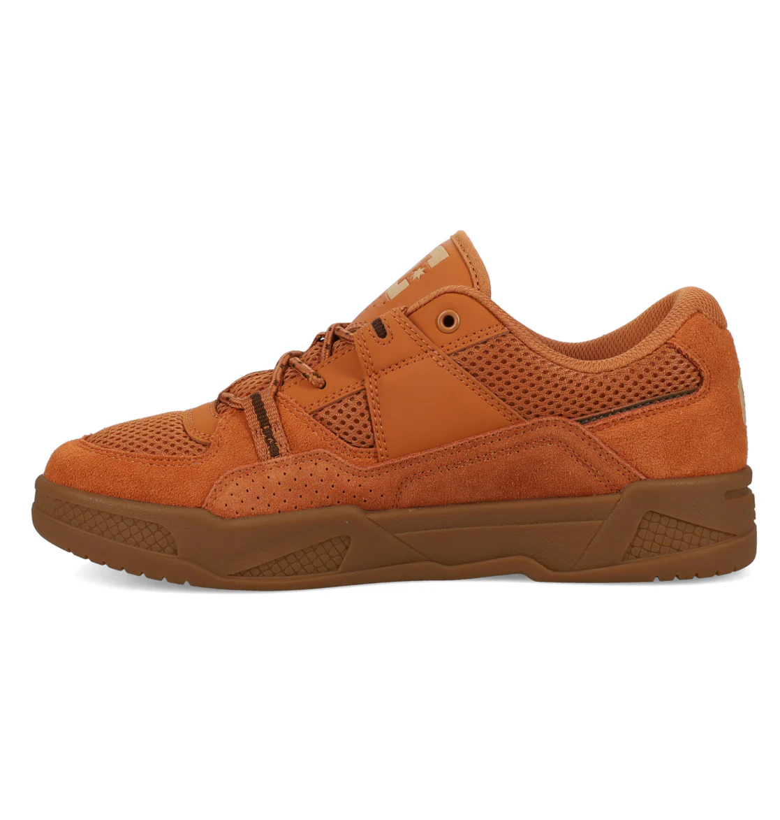 DC Mens' Construct Leather Shoes Wheat/Gum ADYS100822-211 - Image 2