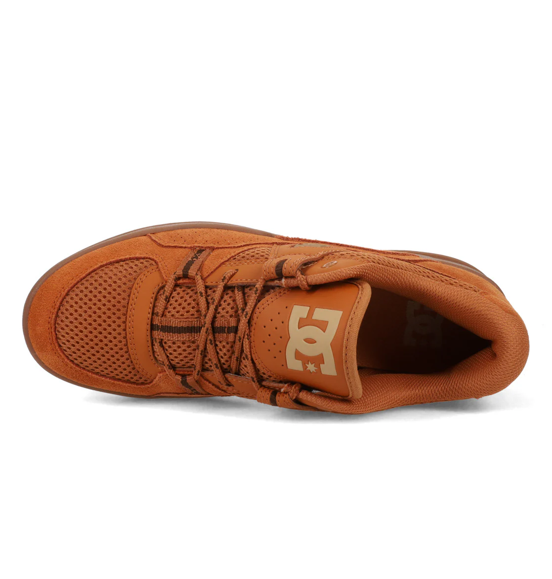 DC Mens' Construct Leather Shoes Wheat/Gum ADYS100822-211 - Image 4