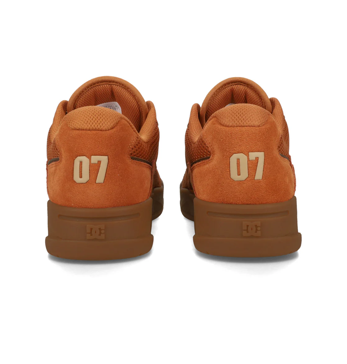DC Mens' Construct Leather Shoes Wheat/Gum ADYS100822-211 - Image 5
