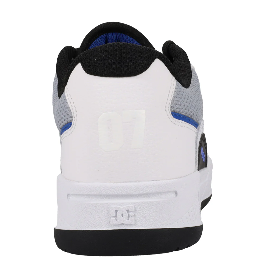 DC Men's Construct Leather Shoes White/Grey/Blue ADYS100822-XWSB - Image 5