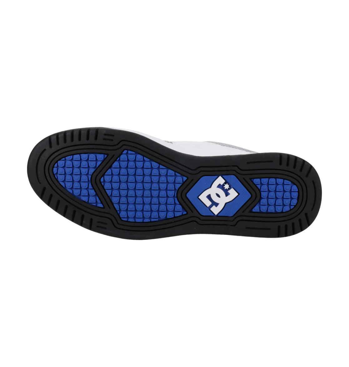 DC Men's Construct Leather Shoes White/Grey/Blue ADYS100822-XWSB - Image 6