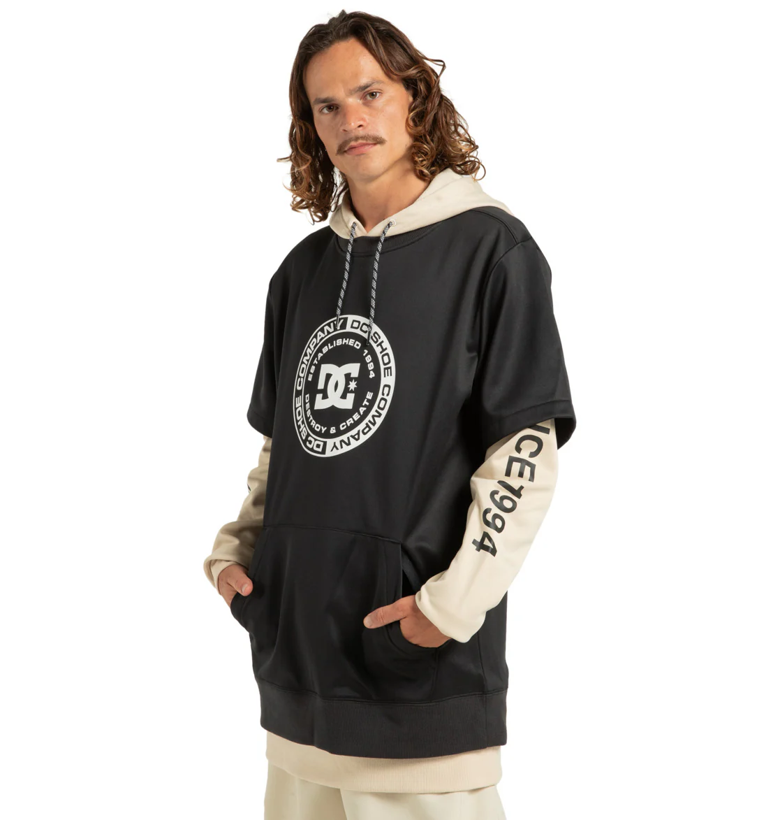 DC Men's Dryden Fleece Top Black ADYFT03440-KVJ0 - Image 6