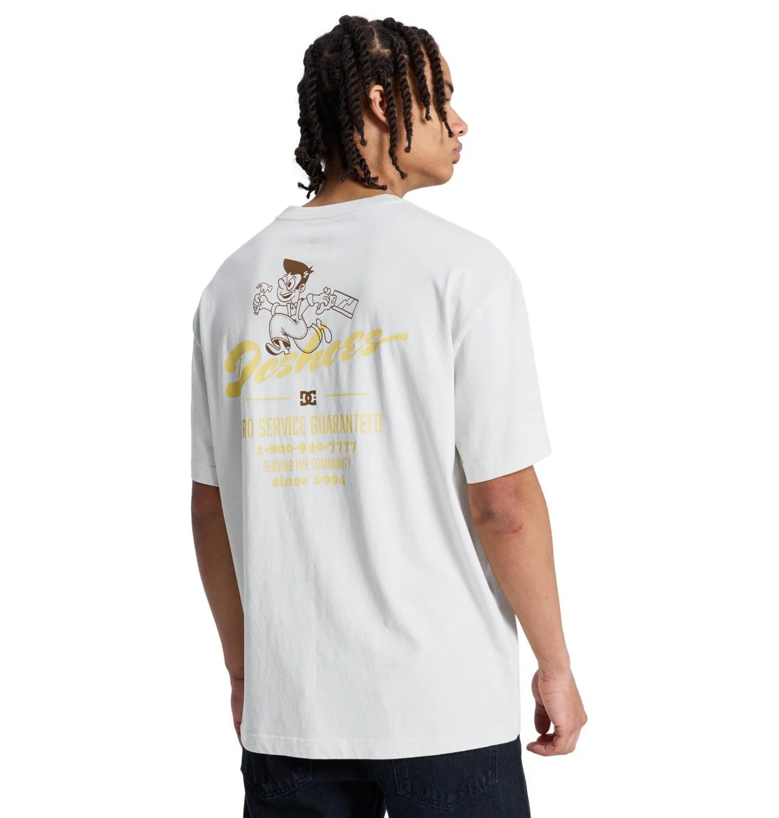 DC Men's Fixing Up Short-Sleeve T-Shirt White EDYZT04398-WCQ0