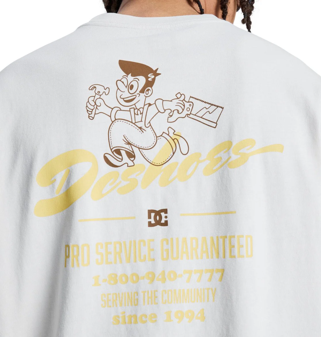 DC Men's Fixing Up Short-Sleeve T-Shirt White EDYZT04398-WCQ0 - Image 4