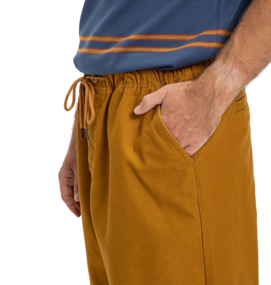 DC Men's Framed Elasticated Waist Pants Golden Brown EDYNP03169-CPD0 - Image 5