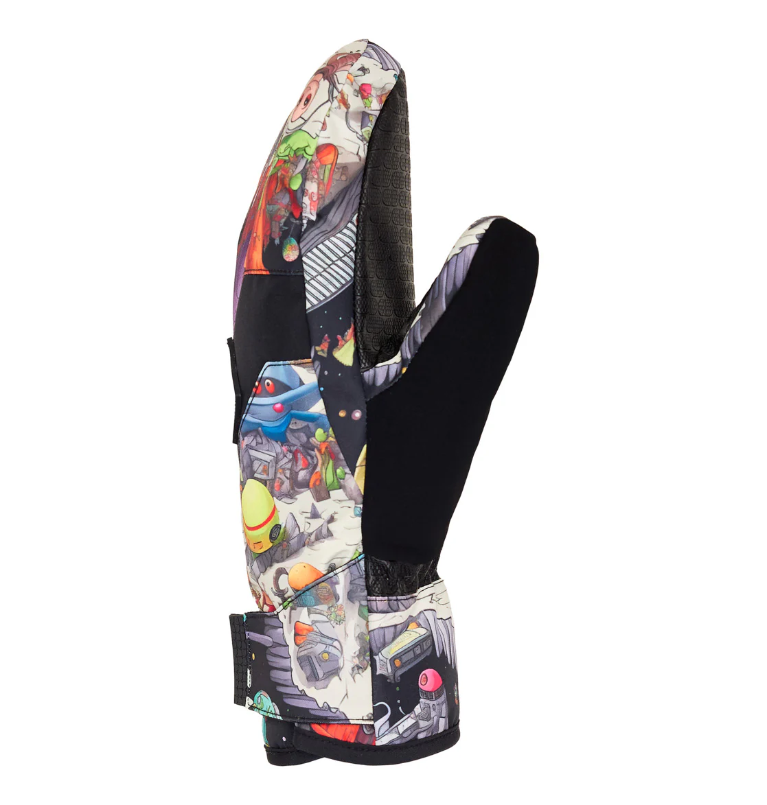 DC Men's Franchise Snow Mittens Outer World Black ADYHN03029-KTA4 - Image 3