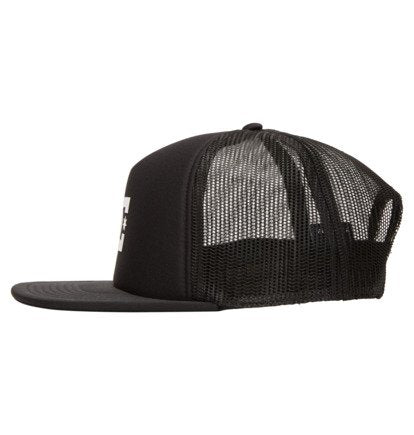 DC Men's Gas Station Trucker Cap Black ADYHA04061-KVJ0 - Image 3