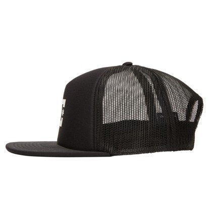 DC Men's Gas Station Trucker Cap Black ADYHA04061-KVJ0 - Image 4