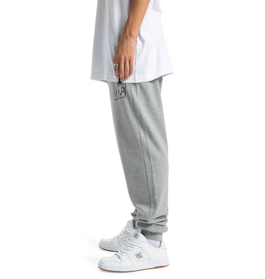 DC Men's Hampden Sweatpants Light Heather Grey ADYFB03072-SFRH - Image 3