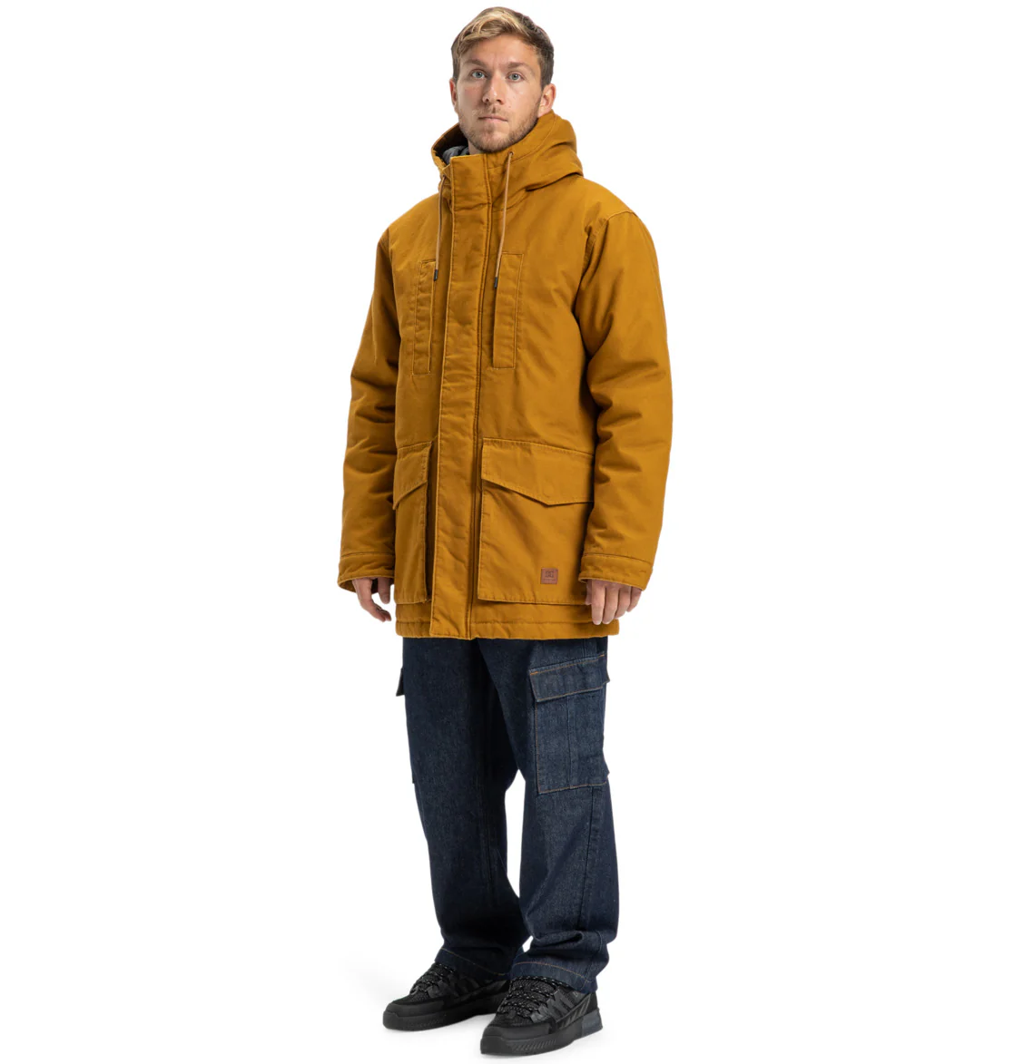 DC Men's Juryfield Padded Jacket Golden Brown EDYJK03262-CPD0 - Image 8
