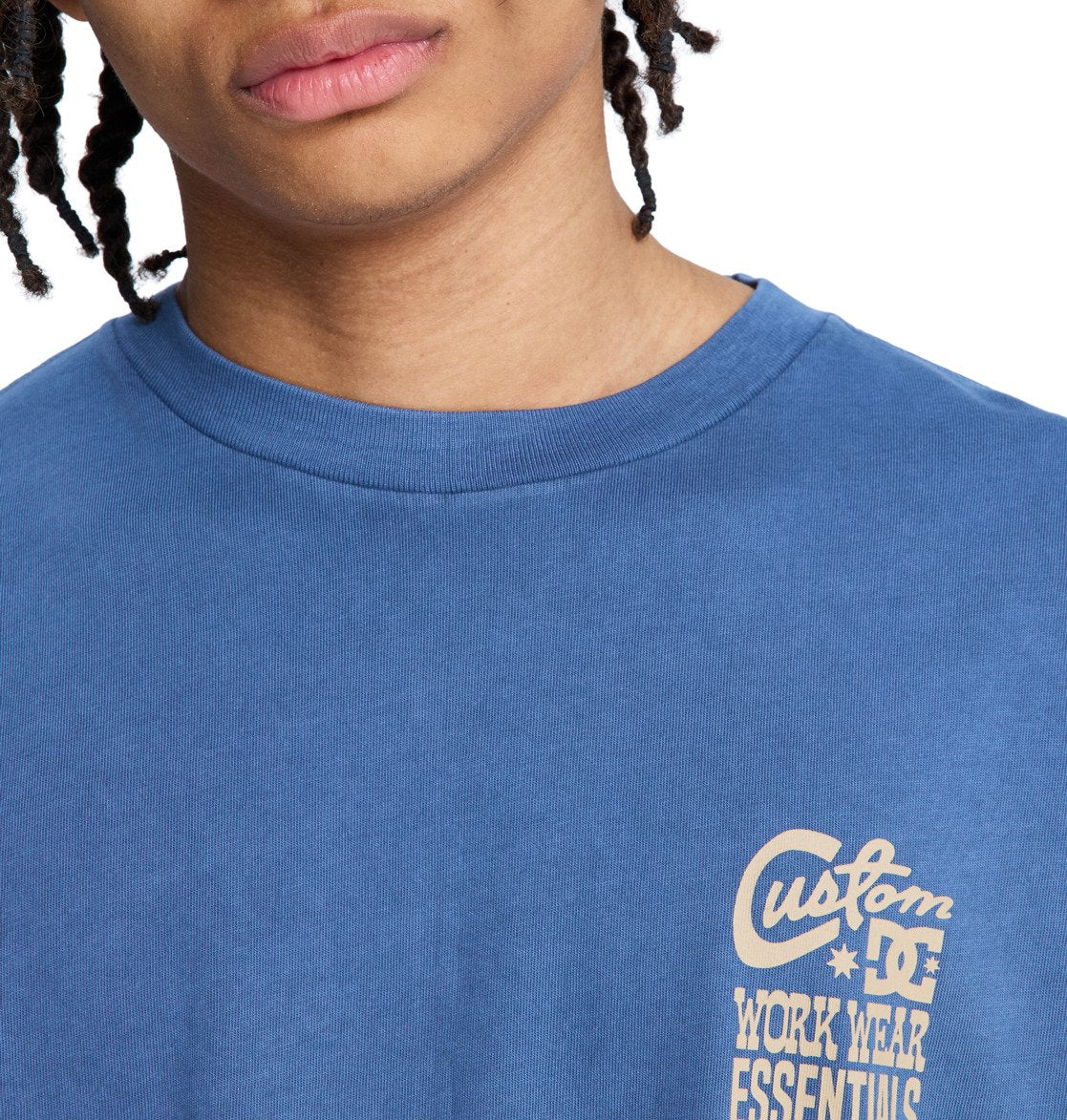 DC Men's Knotted T-Shirt Dark Denim EDYZT04440-BRQ0 - Image 4