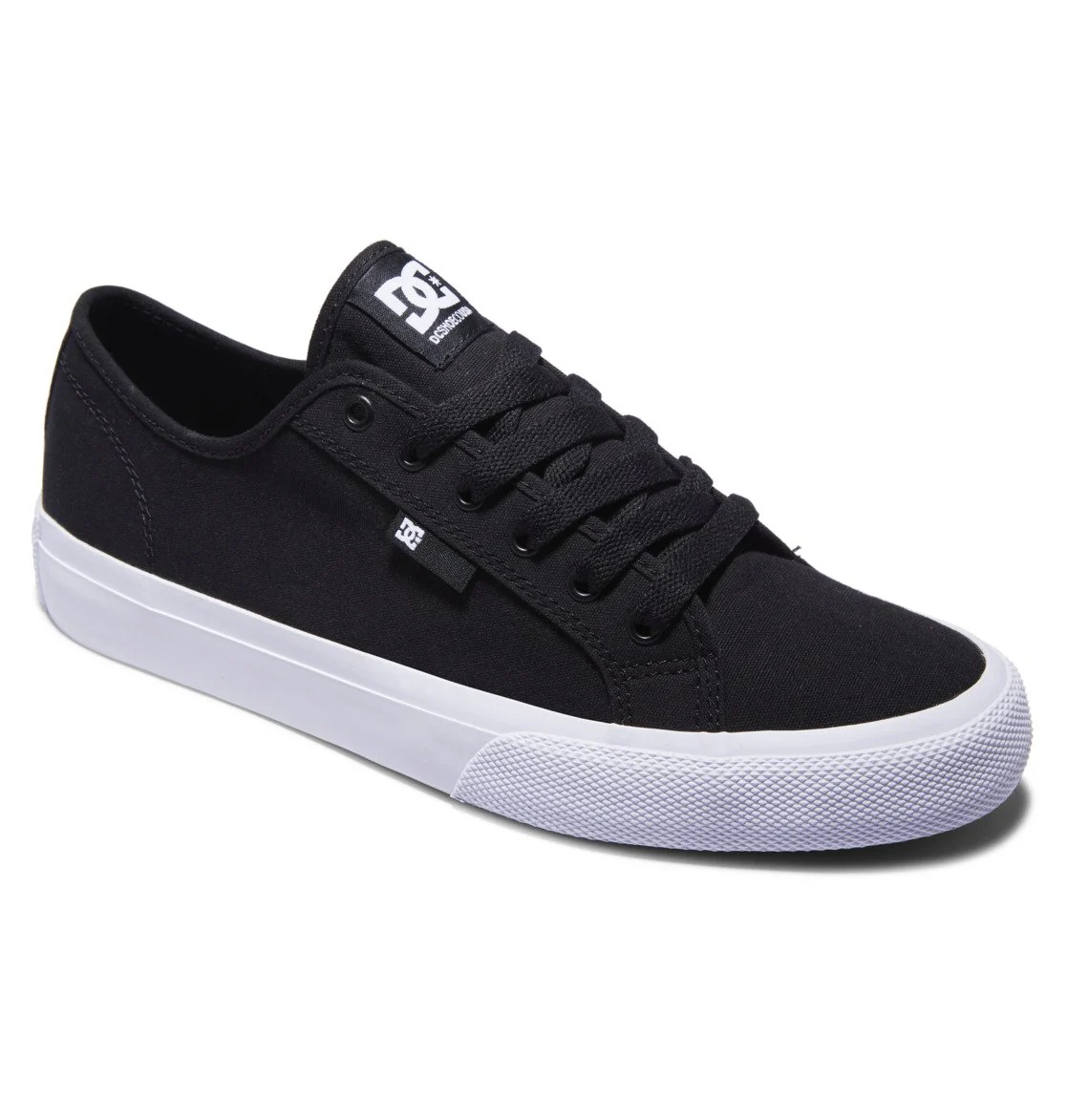 DC Men's Manual Leather Shoes Black/White ADYS300591-BKW - Image 2