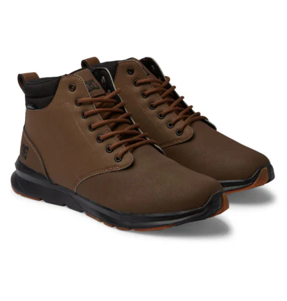 DC Men's Mason 2 Water Resistant Shoes Dark Brown ADYS700216-DBR - Image 2