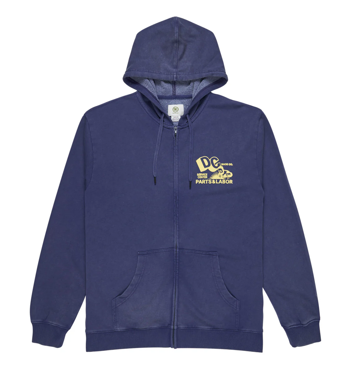 DC Men's Parts Dep Zip Hoodie Estate Blue EDYSF03257-BSW0 - Image 7