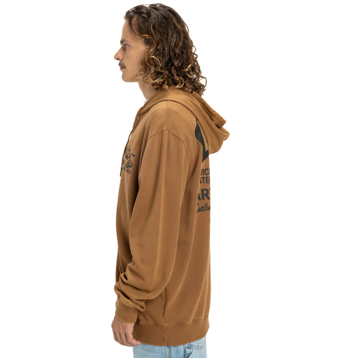 DC Men's Parts Dep Zip Hoodie Toffee EDYSF03257-CQF0 - Image 2