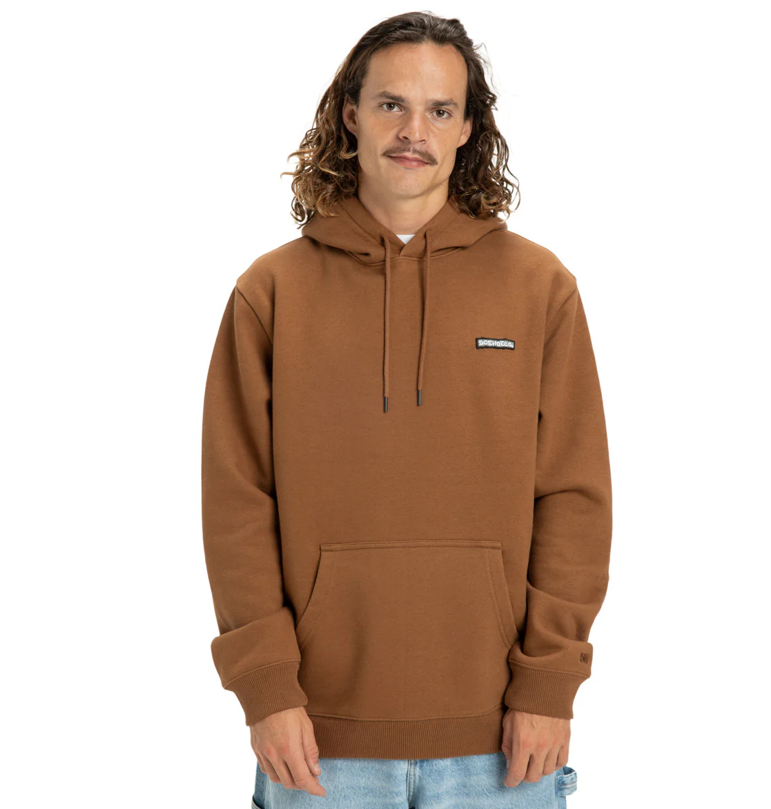 DC Men's Patch It Hoodie Toffee EDYFT03549_CQF0