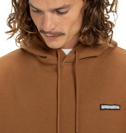 DC Men's Patch It Hoodie Toffee EDYFT03549_CQF0 - Image 4