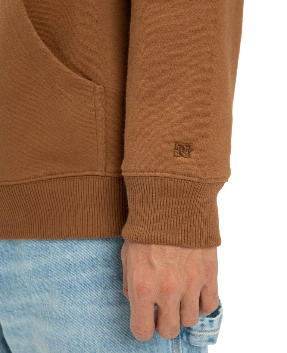 DC Men's Patch It Hoodie Toffee EDYFT03549_CQF0 - Image 5