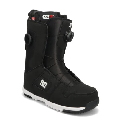 DC Men's Phase Pro BOA® Snowboard Boots Black/White ADYO100079-BKW - Image 2