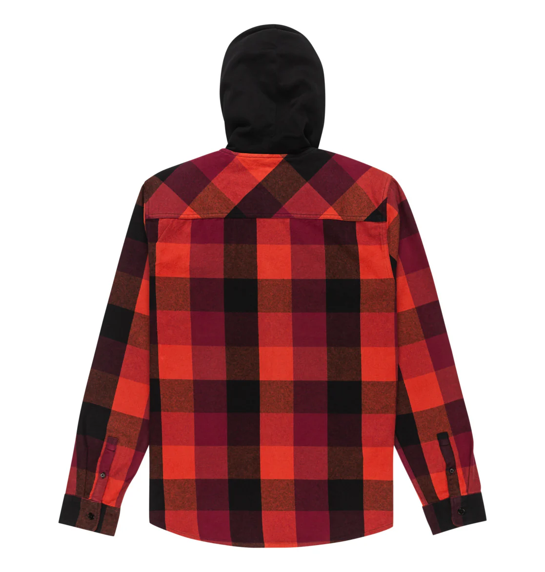 DC Men's Ruckus Hooded Long Sleeve Shirt Picante ADYWT03104-NQV0 - Image 5