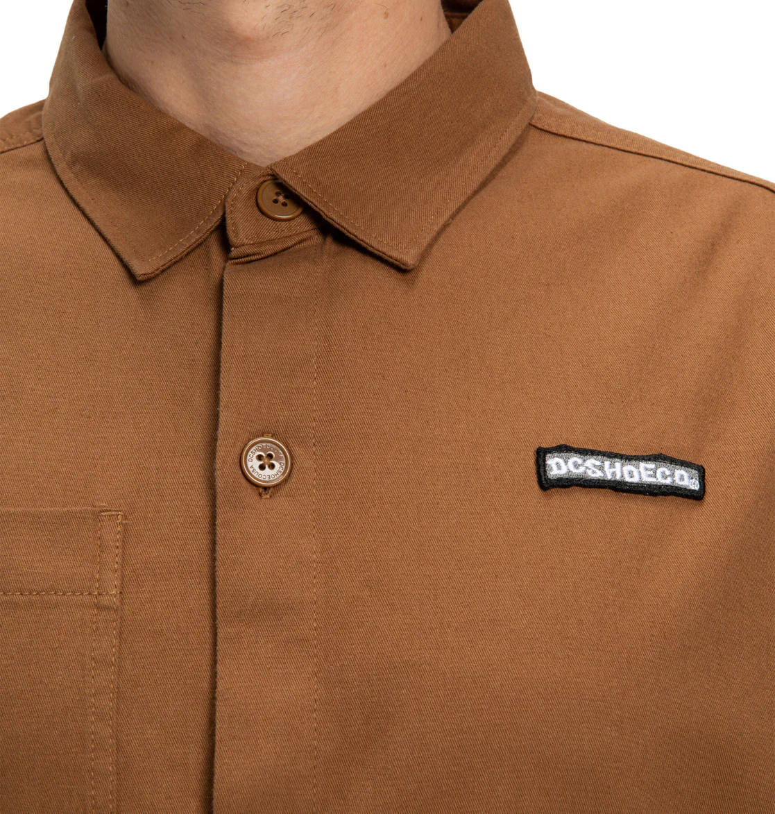 DC Men's Showcase Overshirt Toffee EDYWT03262-CQF0 - Image 3