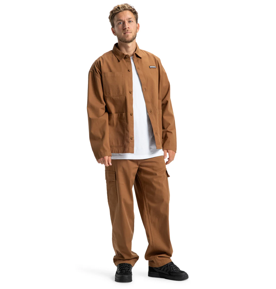DC Men's Showcase Overshirt Toffee EDYWT03262-CQF0 - Image 6
