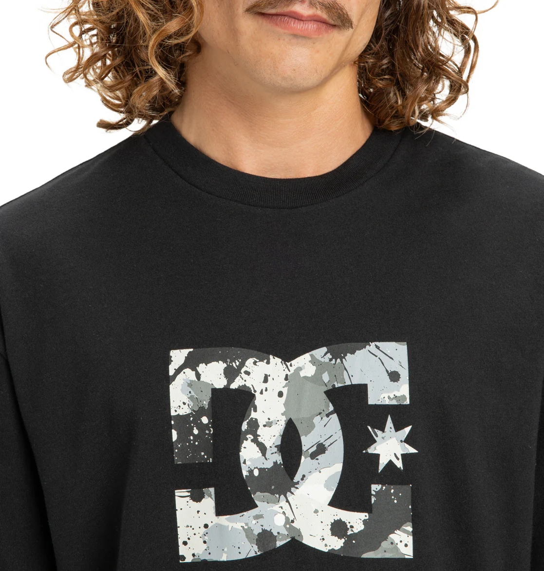 DC Men's Star Filled T-Shirt Black EDYZT04348-KVJ0 - Image 3
