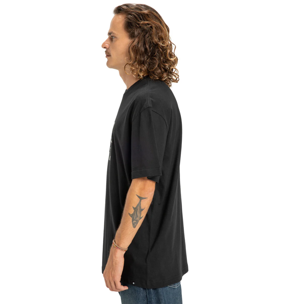 DC Men's Star Filled T-Shirt Black EDYZT04348-KVJ0 - Image 5