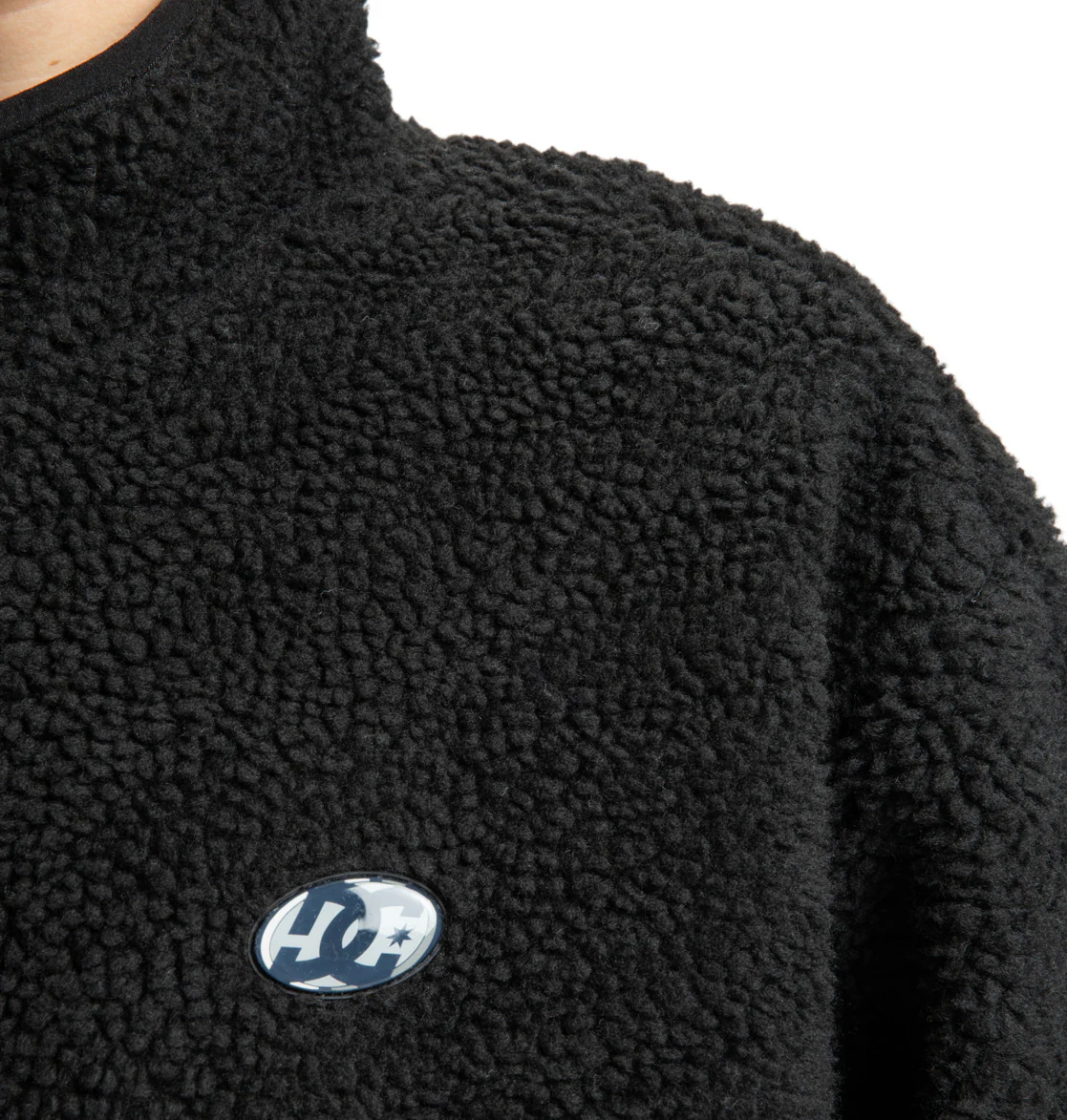 DC Men's Vault Zip Polar Fleece Black EDYFT03552-KVJ0 - Image 3