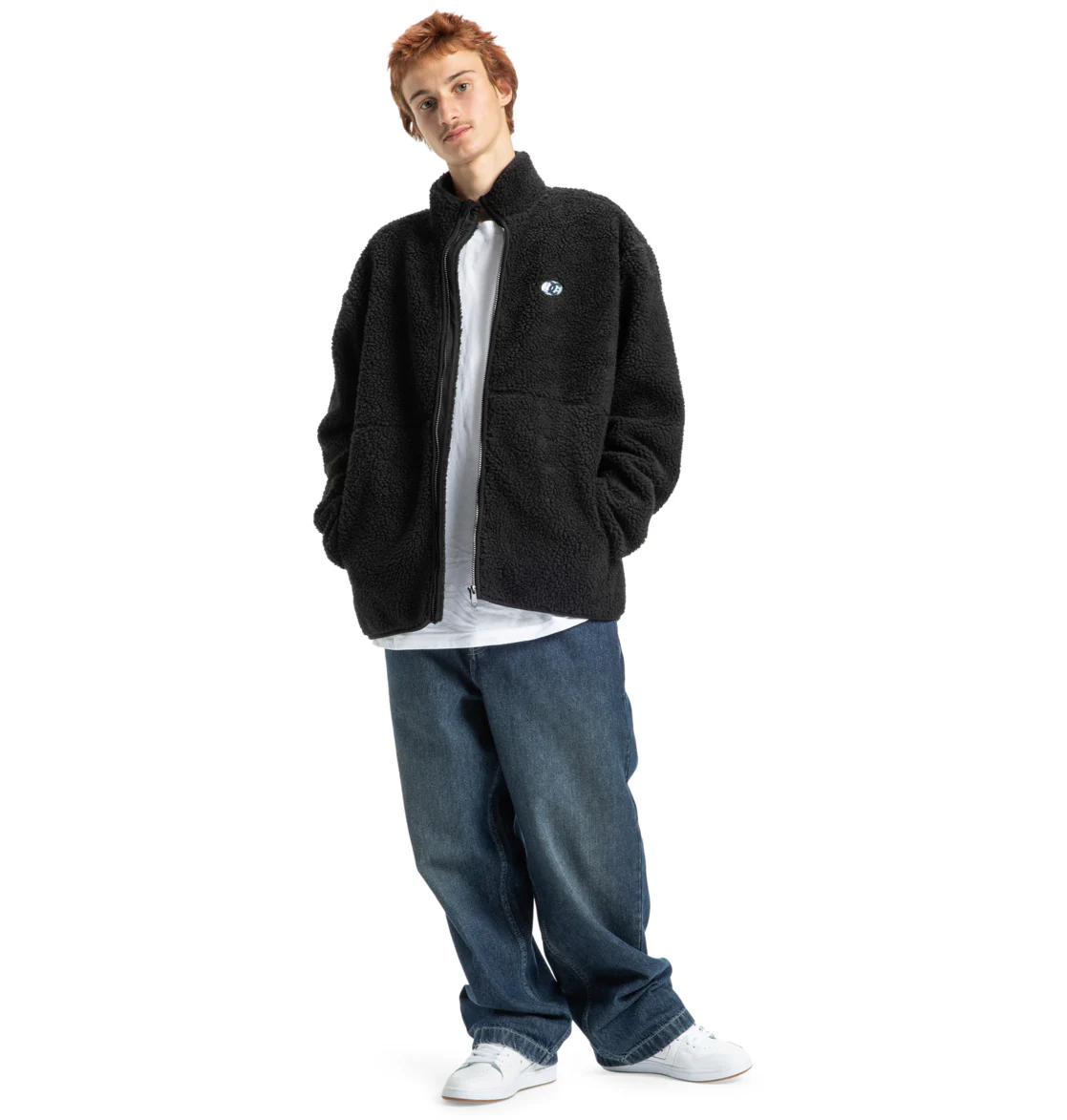 DC Men's Vault Zip Polar Fleece Black EDYFT03552-KVJ0 - Image 5
