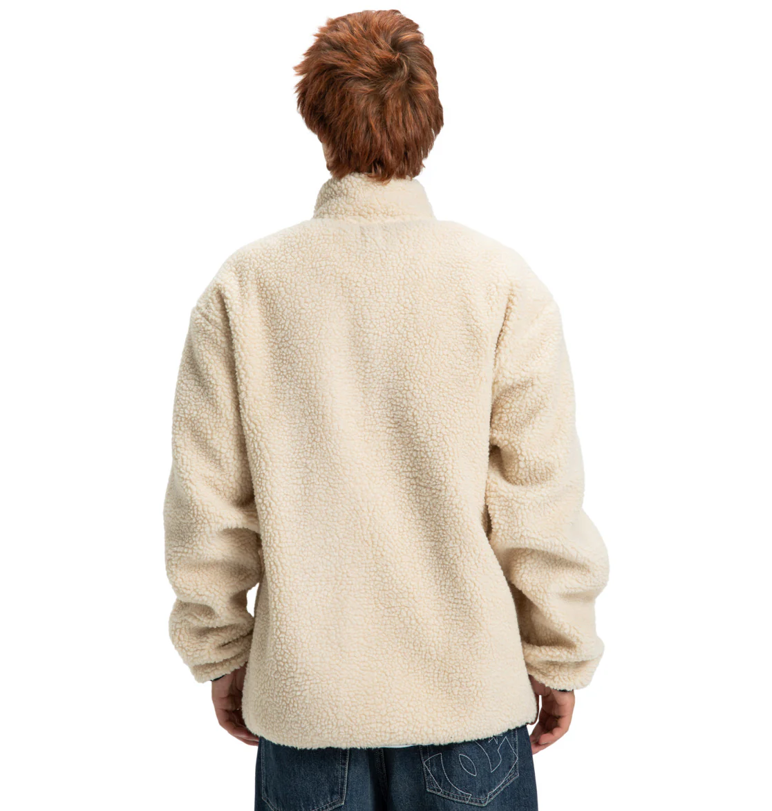 DC Men's Vault Zip Polar Fleece Oatmeal EDYFT03552-TFL0 - Image 2