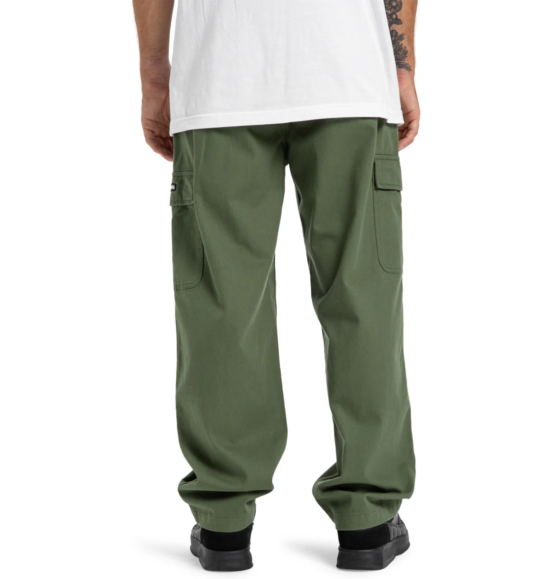 DC Men's Worker Baggy Cargo Chino Pants Bronze Green EDYNP03170-GQQ0 - Image 2
