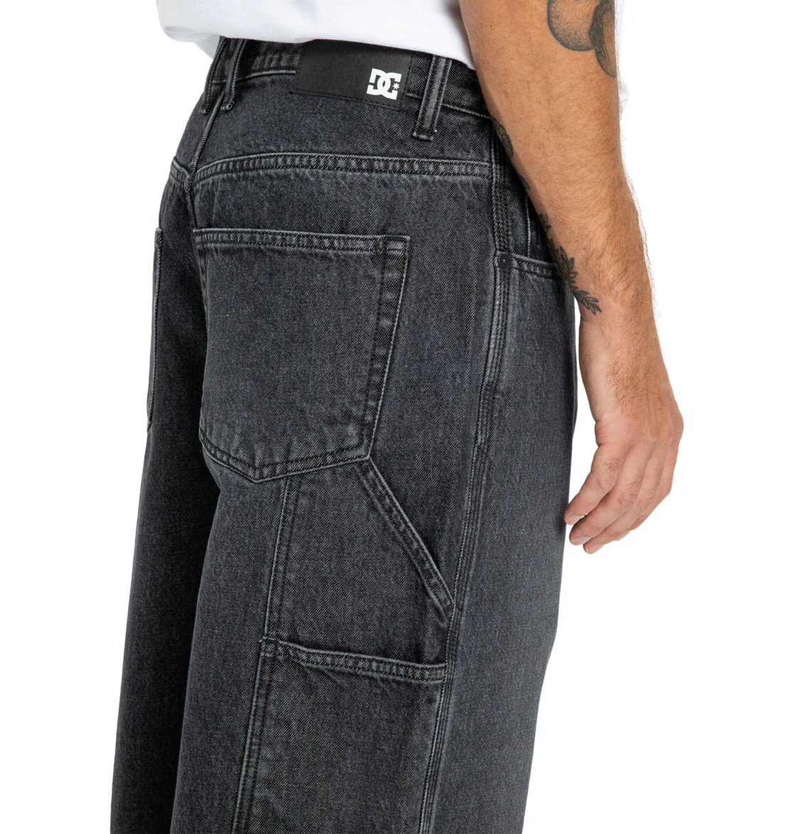 DC Men's Worker Baggy Carpenter Bac Black EDYDP03432-KVJ0 - Image 3