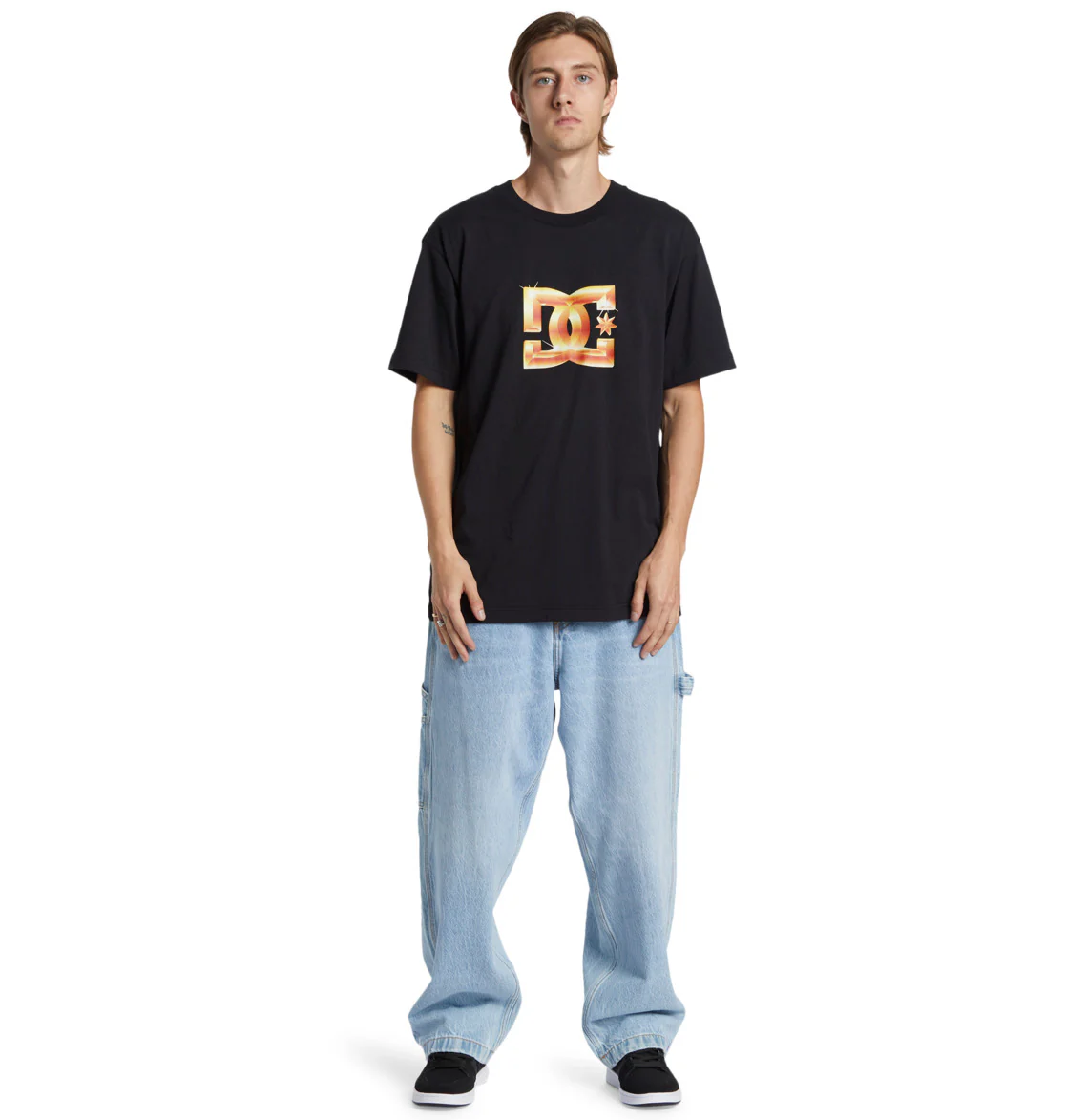 DC Men's Worker Baggy Carpenter Denim Pants Indigo Light ADYDP03087-BFBW - Image 5