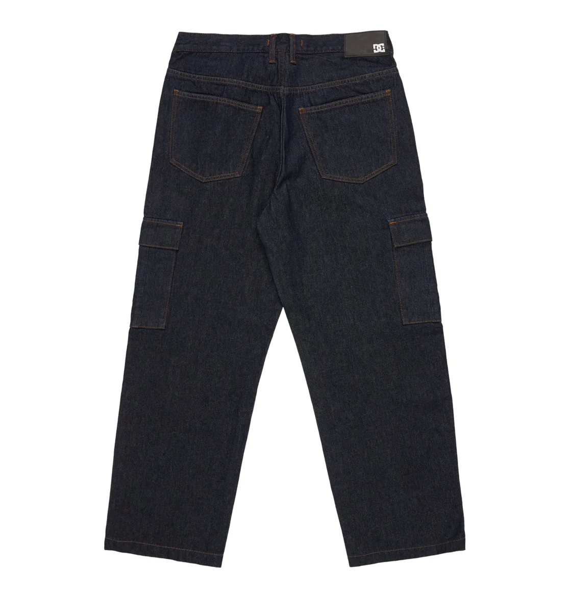 DC Men's Worker Baggy Denim Cargo Rir Pants Dark Denim EDYDP03428-BRQ0 - Image 8