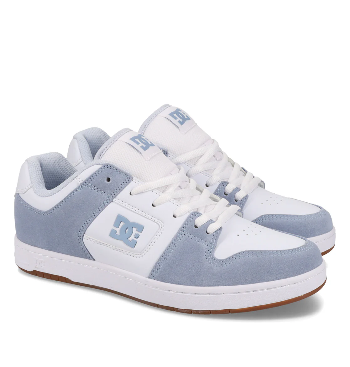 DC Womens' Manteca 4 Leather Shoes Grey/White ADYS100765-026 - Image 3