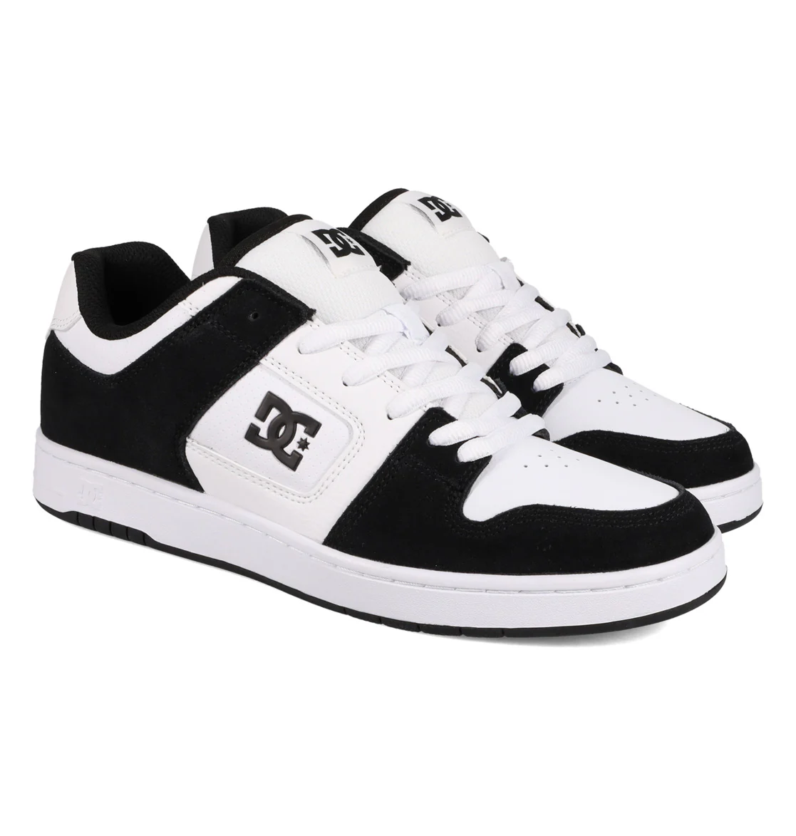 DC Womens' Manteca 4 Leather Shoes White/Black ADYS100765-WBK - Image 3