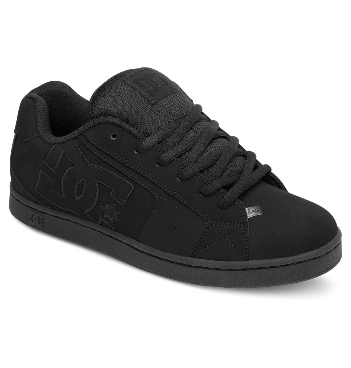 DC Women's Net Leather Shoes Black/Black/Black 302261-3BK - Image 2