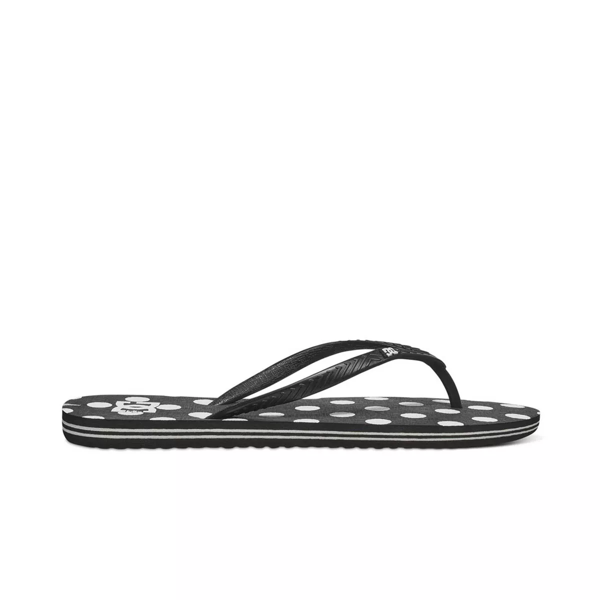 DC Women's Spray Graffik Flip Flops Black/White Print 303363-BWP - Image 3