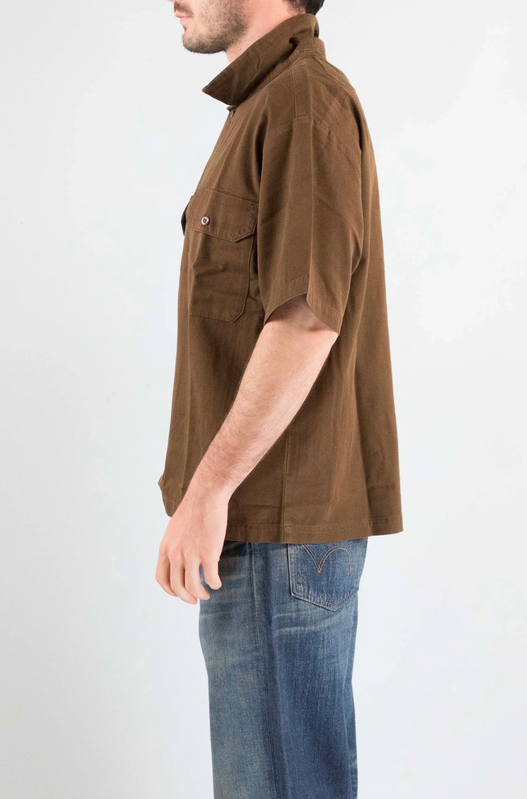 Dickies Men's 247 Gd Work Short Sleeve Shirt Timber Brown DK0A88N90TB - Image 3