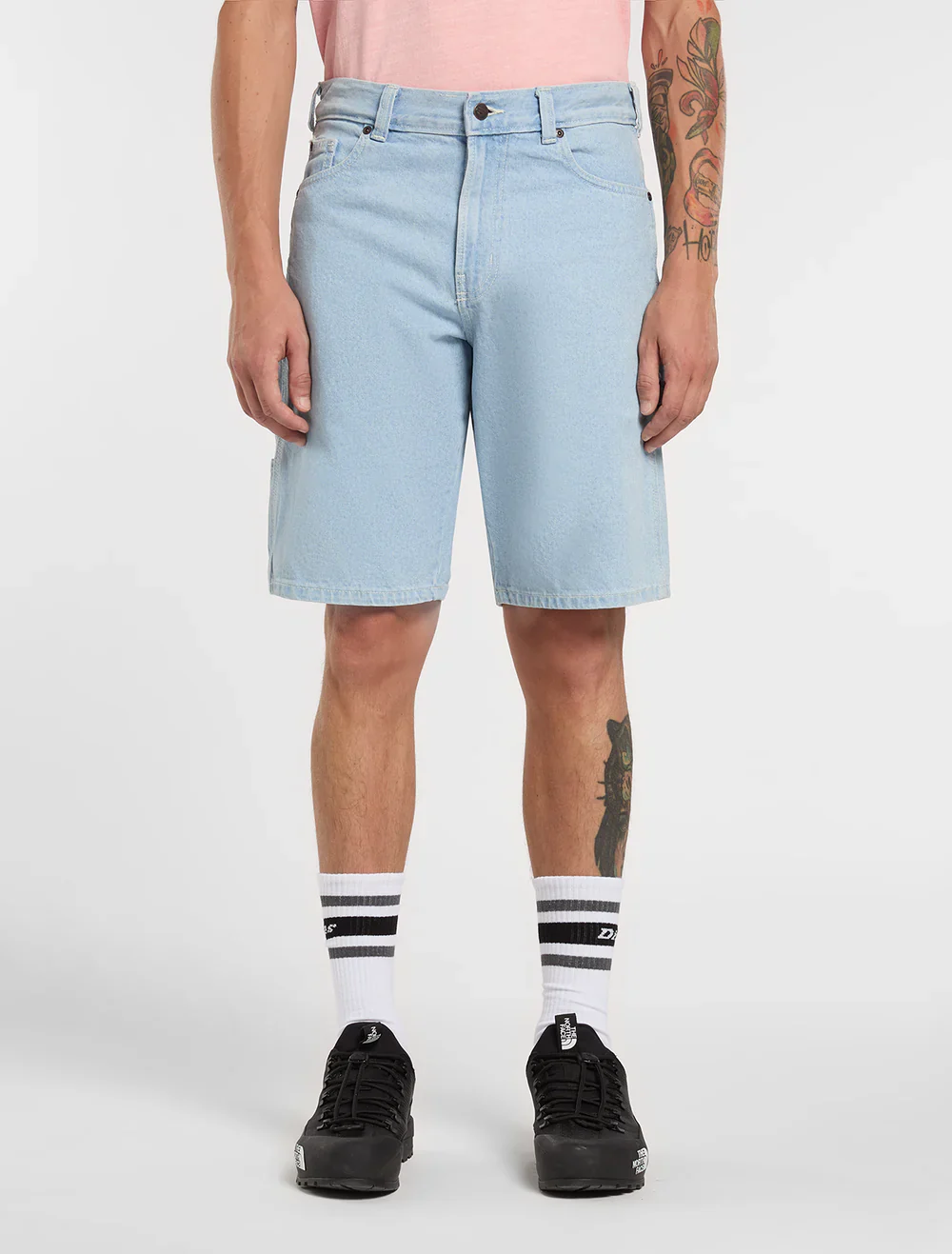 Dickies Men's 993 11-Inch Denim Carpenter Shorts Vintage Blue DK0A88FCC15