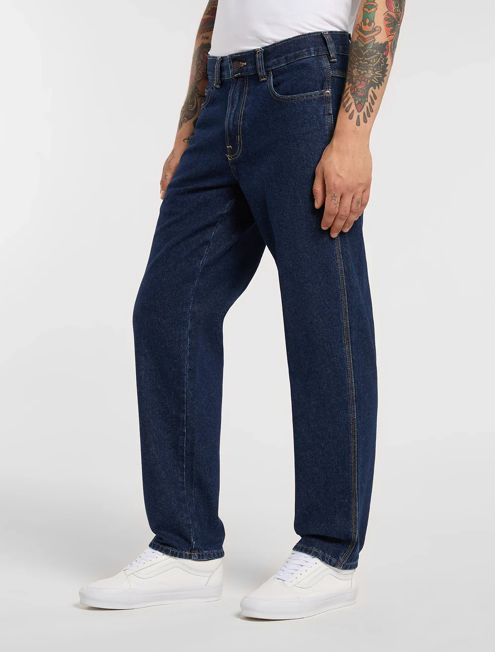 Dickies Men's 993 Regular Tapered Carpenter Jeans Dark Indigo DK0A88PL0DD - Image 7
