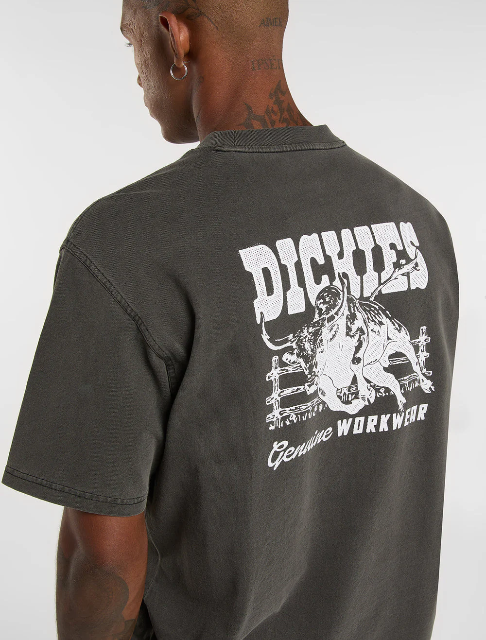 Dickies Men's Buchtell Midweight T-shirt Black DK0A883BBLK - Image 3