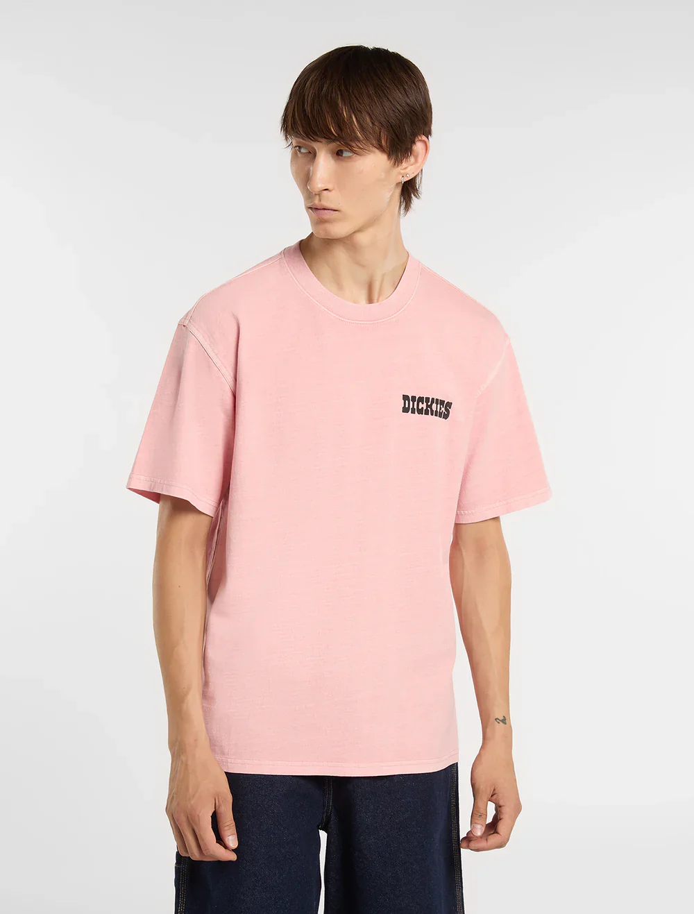 Dickies Men's Buchtell Midweight T-shirt Bridal Rose DK0A883BL47