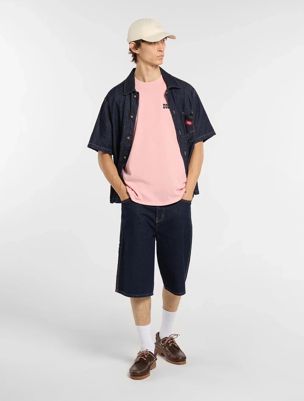 Dickies Men's Buchtell Midweight T-shirt Bridal Rose DK0A883BL47 - Image 6