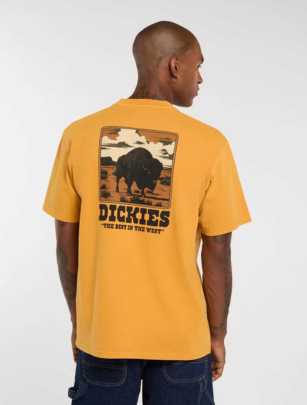 Dickies Men's Darrtown Midweight T-shirt Sunflower DK0A88QQSOR - Image 2
