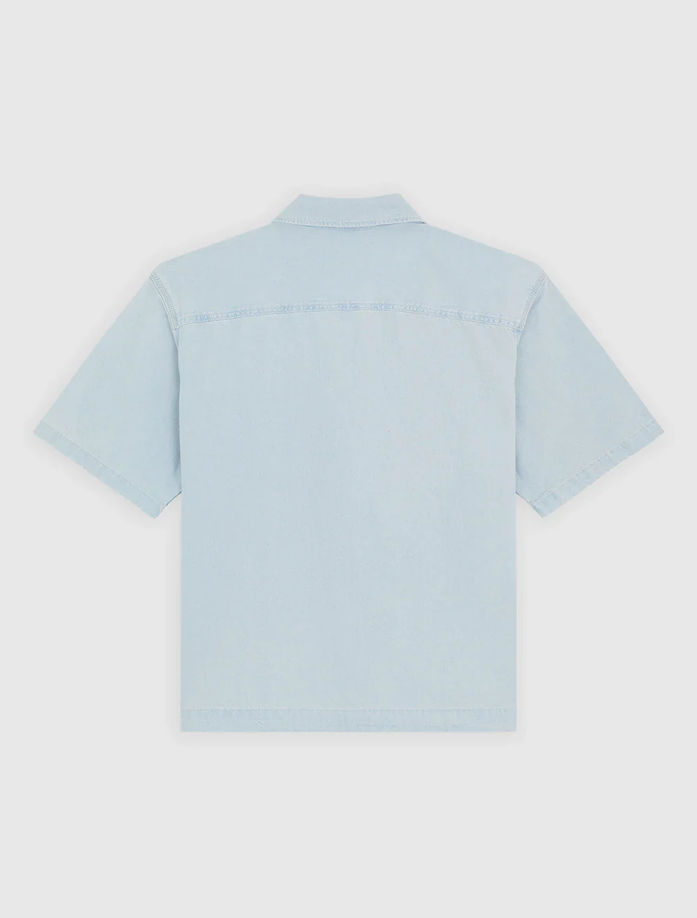 Dickies Men's Denim Short Sleeve Shirt Fog Blue DK0A88PH0FE - Image 7