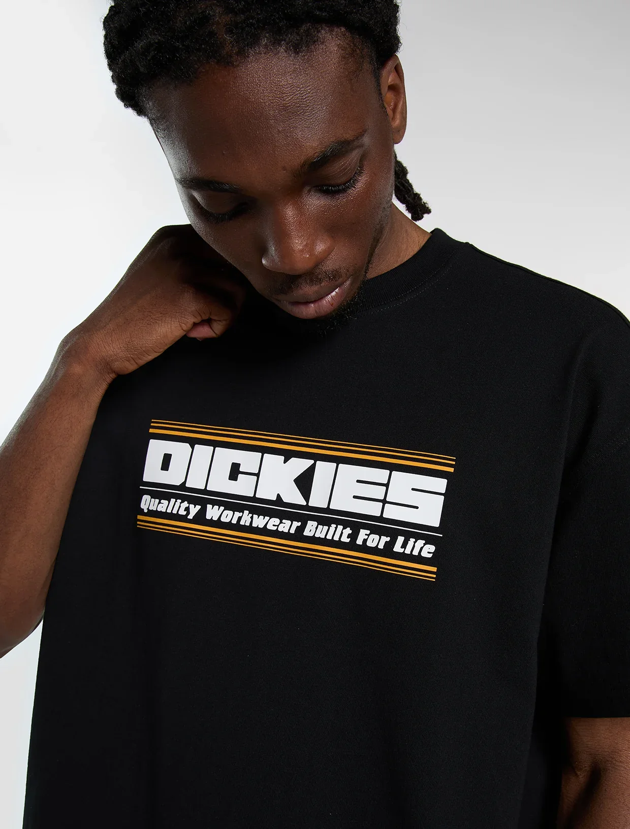 Dickie's Men's Derby midweight T-Shirt Black DK0A88JGBLK1